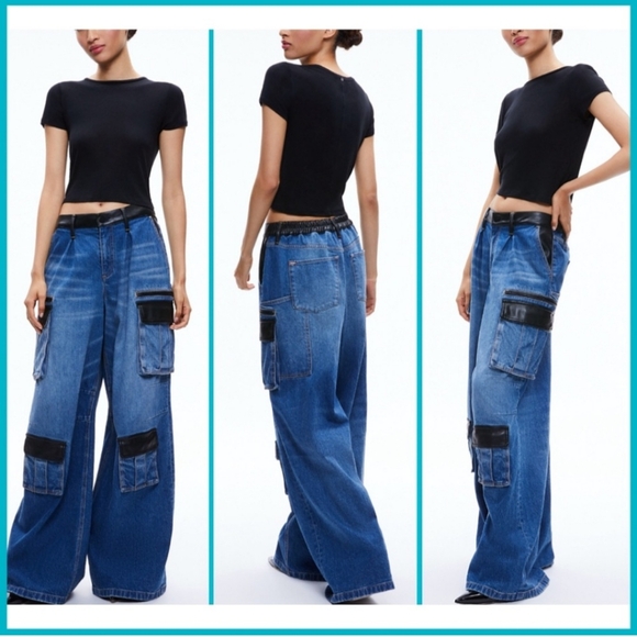ALICE + OLIVIA Cargo Jeans - Picture 3 of 14